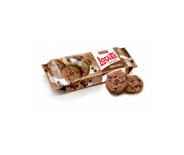 Пряники и печенье Roshen Печенье Lovita Classic с какао и кусочками глазури (Рошен)150г