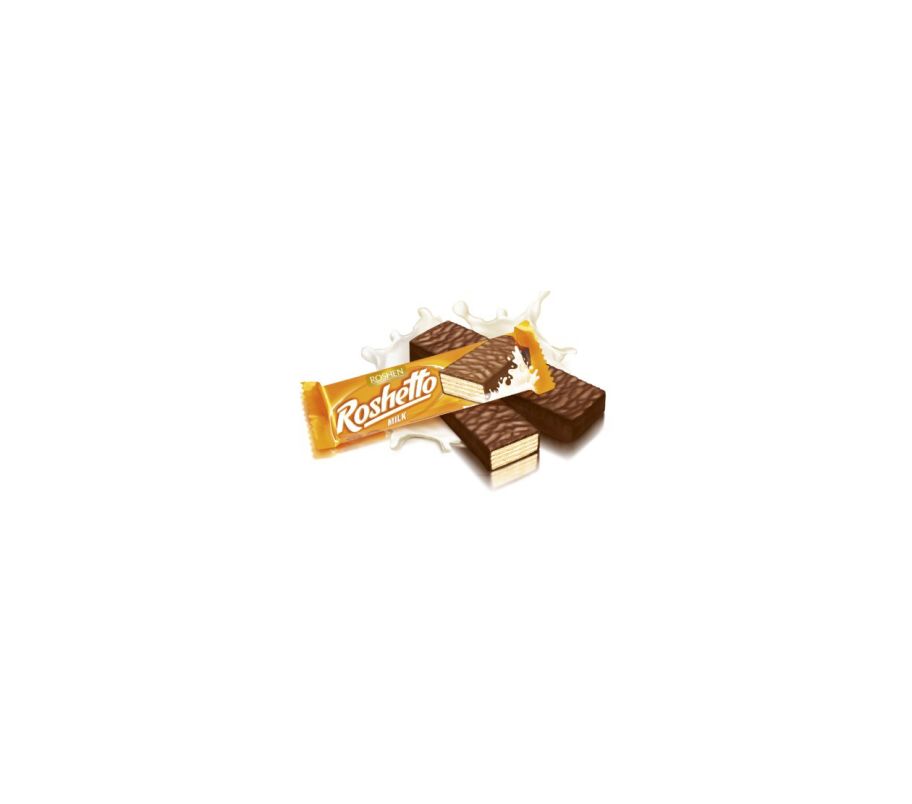 Roshen Вафельная конфета Rochetto   молочный шоколад 34 г