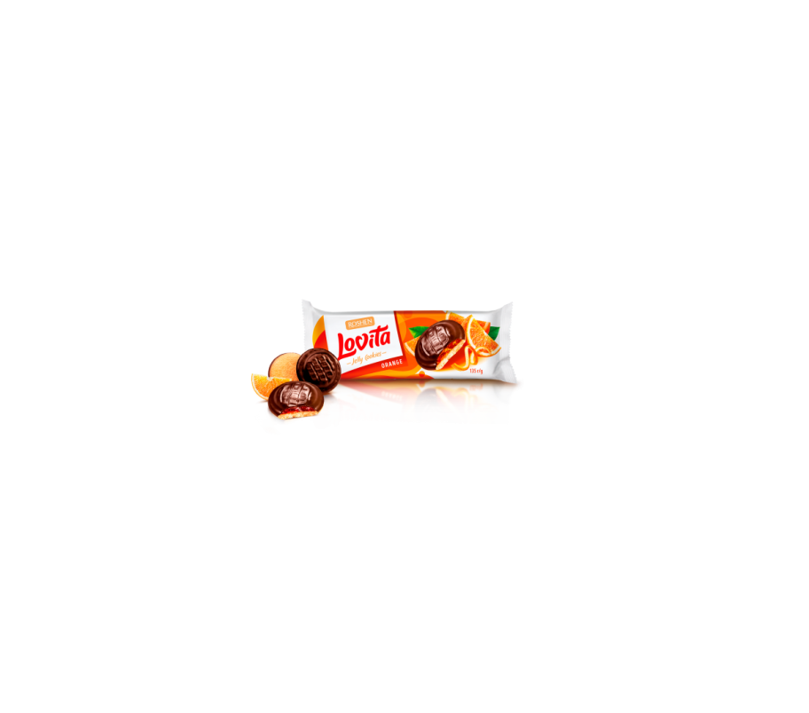  Roshen Lovita Jelly Cookies з начинкою смак  апельсина 135