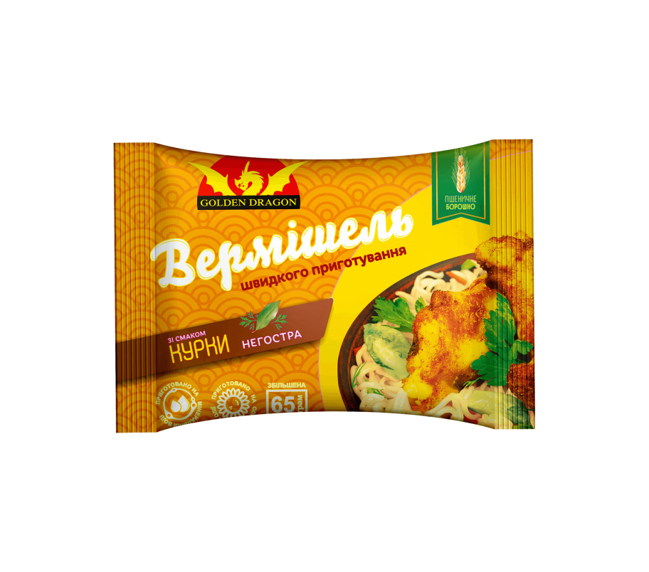 Golden Dragon  Вермишель быстрого приготовления 65 гр