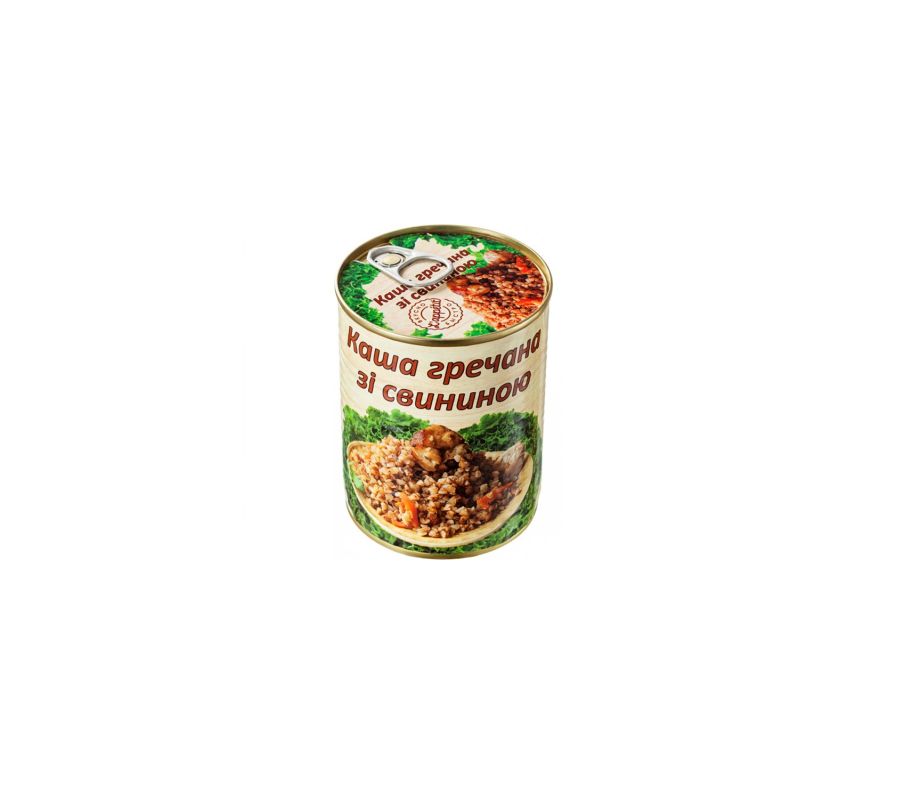 L'APPETIT Каша гречневая со свининой 340г ж/б