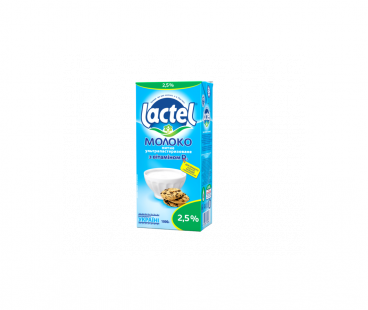 Молоко Лактел Молоко ультрапастеризованное 2,5% 1л