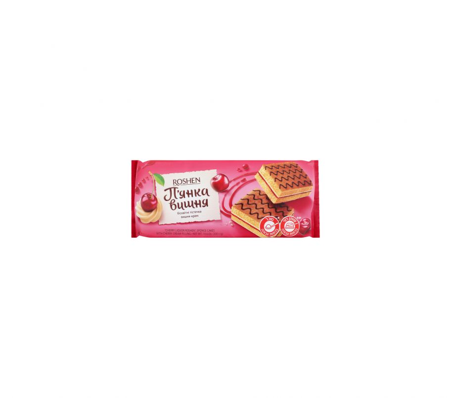 Roshen Бісквіт п&quot;янка вишня 300г