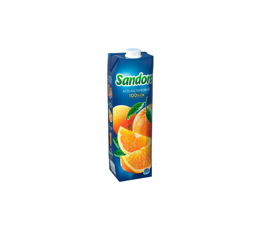 SANDORA Апельсиновый сок 100 % 0.95л