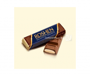 Шоколадные батончики Roshen Батончик с начинкой крем-брюле 43г