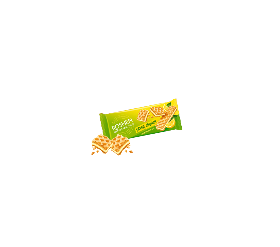 Roshen Рошен Вафли Wafers Sandwich Crunch лимон 142 г