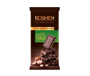  Roshen Шоколад черный с др. лес.орехом 56%
