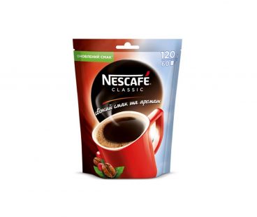 Кофе Кофе растворимый Nescafe classic пак 120 гр