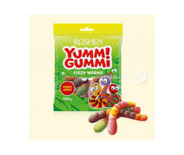 Шоколад и десерты Roshen Желейные конфеты Fizzy Worms 70г