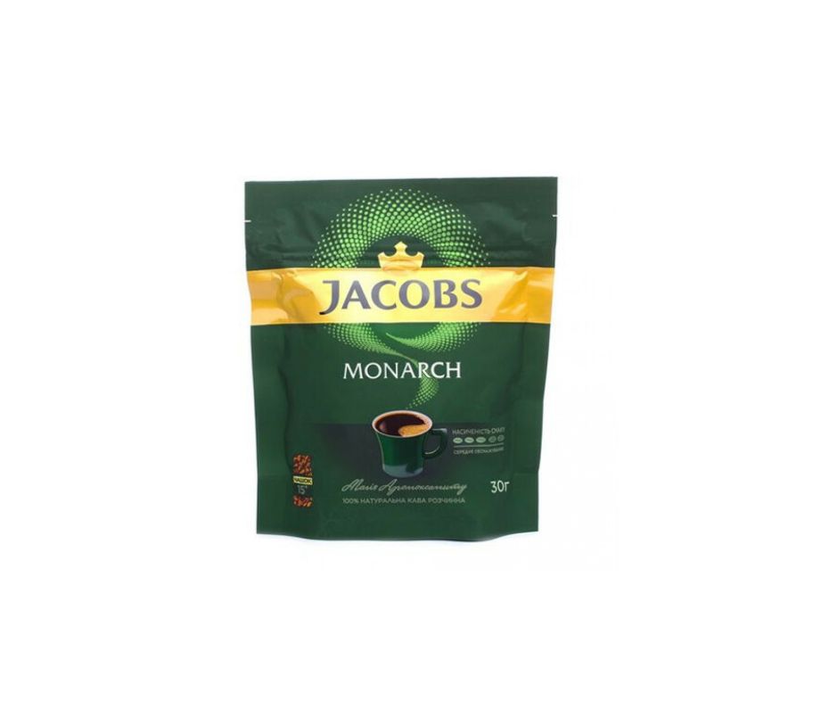 Кава розчинна  Jacobs Monarch эконом пак  30 г