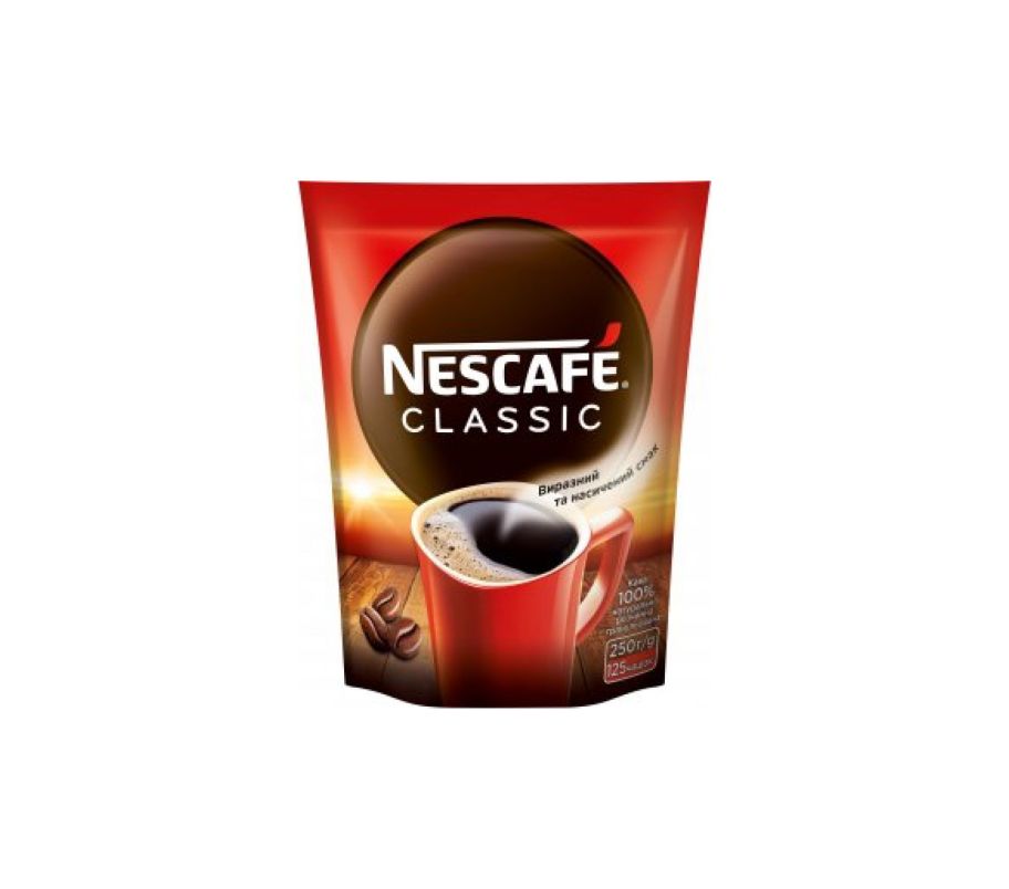 Кофе растворимый Nescafe classic пак 250 гр
