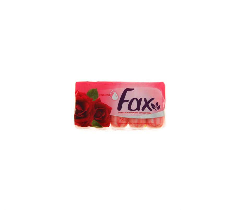 FAX мыло 5*70гр с глицерином и цветком розы