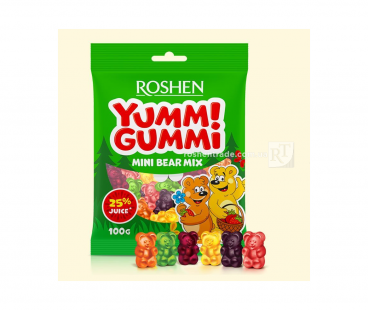  Roshen Желейные конфеты Mini Bear Mix 100г