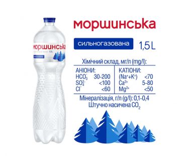 Напитки Моршинская мин. вода газ 1,5л