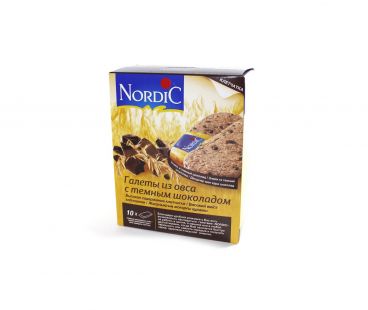  Nordic Галета из овса с темным шоколадом 10*30г
