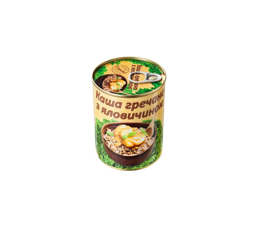 L'APPETIT Каша гречневая с говядиной 340г ж/б