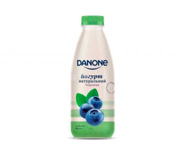  Danone йогурт натуральный черника 1,5% 800г