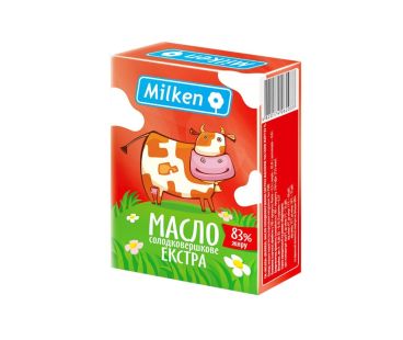 Масло и Маргарин Милкен Масло фас 82 % 180 гр