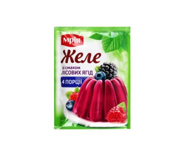 Пакетированные добавки Мрия Желе со вкусом лесная ягода 78 г