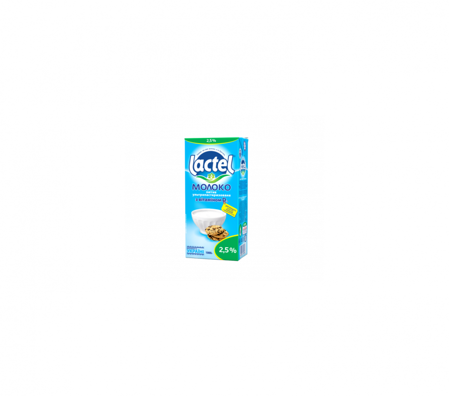 Лактел Молоко ультрапастеризованное 2,5% 1л