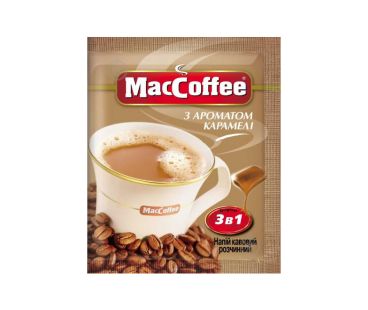 Кофе в стиках Maccoffee Пакет 3в1 Карамель 20шт