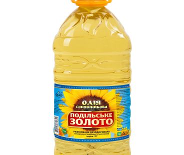 Масло растительное Подсолн. масло рафин Подольское золото 5 литров