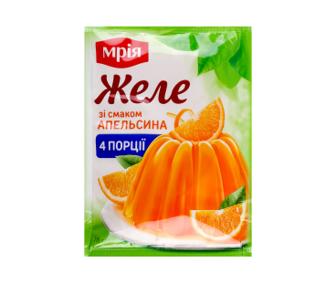 Пакетированные добавки Мрия Желе со вкусом апельсина 78г