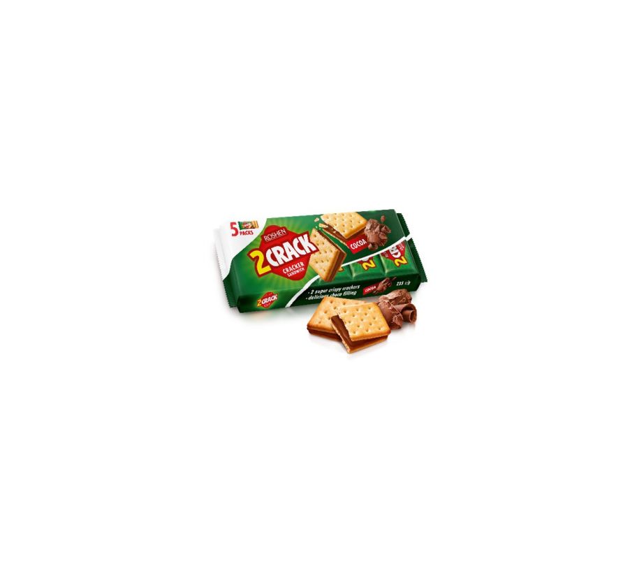  Roshen 2 Crack  Крекер з  шоколадною  начинкою 235 г