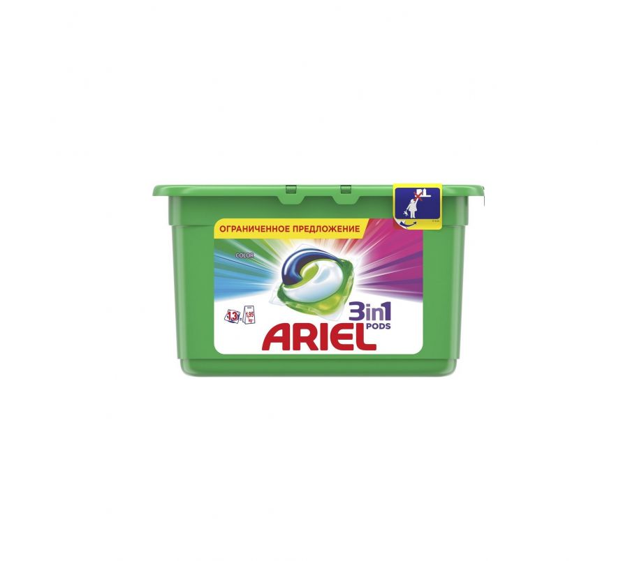 ARIEL капсулы Pods Все-в-1 Color 18*27г